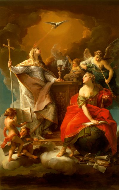 Allegorie van Religie door Pompeo Girolamo Batoni