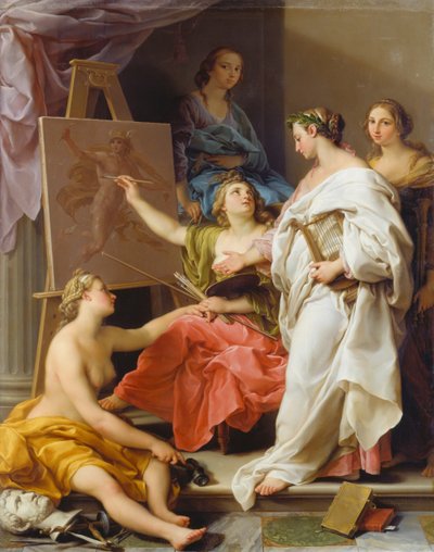 Allegorie van de Kunsten door Pompeo Girolamo Batoni