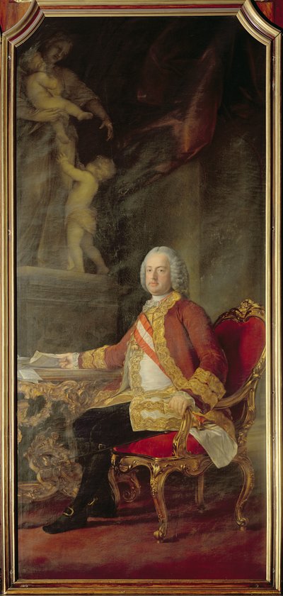 Francis I Heilige Roomse Keizer (1708-65) echtgenoot van Keizerin Maria Theresa Oostenrijk (1717-80) door Pompeo Girolamo Batoni