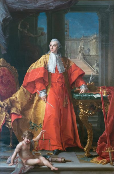 Portret van Abbondio Rezzonico door Pompeo Girolamo Batoni