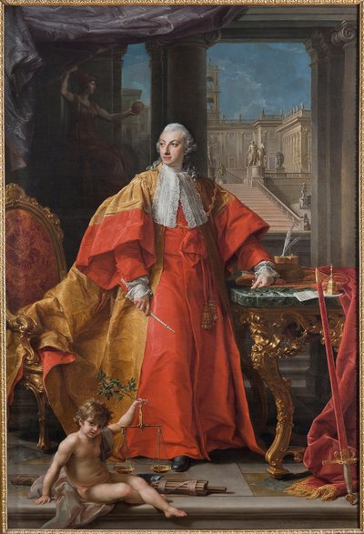 Portret van Abbondio Rezzonico, 1766 door Pompeo Girolamo Batoni