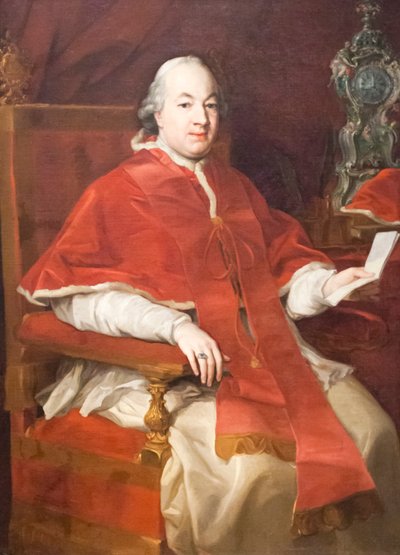 Portret van Pius VI door Pompeo Girolamo Batoni