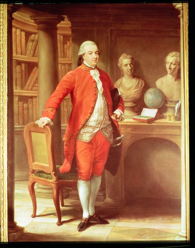 Portret van Sir Thomas Gascoigne, 8e Baronet door Pompeo Girolamo Batoni