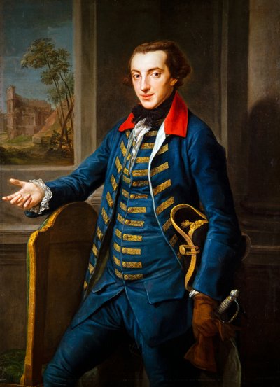 Portret van William Weddell door Pompeo Girolamo Batoni