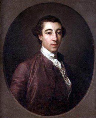 Portret van een heer, mogelijk ds. John Charles Beckingham door Pompeo Girolamo Batoni