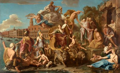 De triomf van Venetië door Pompeo Girolamo Batoni