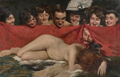 De kijkshow Les voyeurs, 1912 door Pompeo Massani