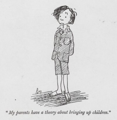 "Mijn ouders hebben een theorie over het opvoeden van kinderen" door Pont (1908 40)