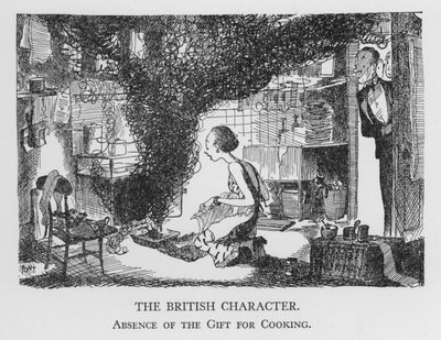 Het Britse karakter, gebrek aan kooktalent door Pont