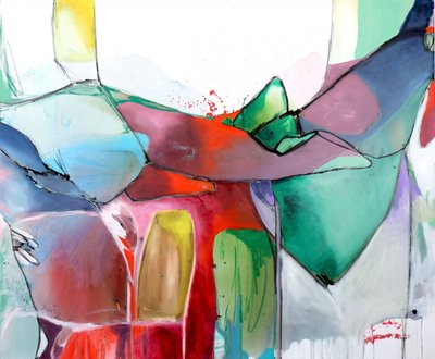 Dynamische abstracte vormen door Poonam Choudhary