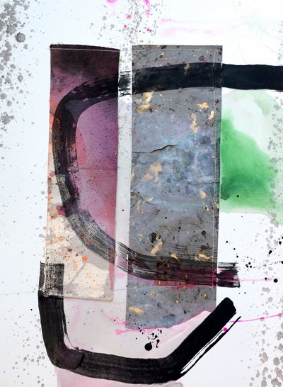 Abstracte collage met textuur door Poonam Choudhary