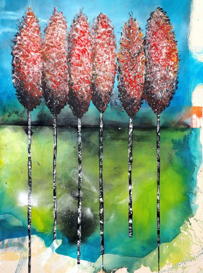 Kleurrijke herfstbomen door Poonam Choudhary