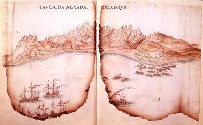 Zicht op Aguada, illustratie uit 