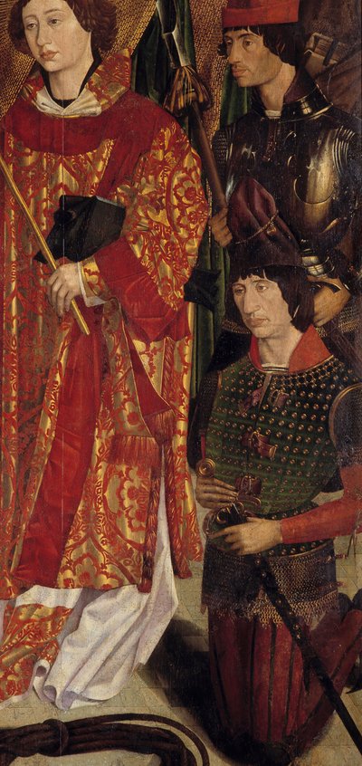 Sint Vincent, patroon van Lissabon en Hendrik de Zeevaarder (detail) door Portuguese School