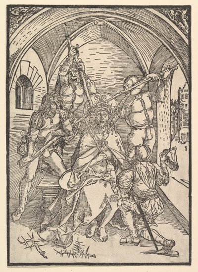 Christus gekroond met doornen, ca. 1500 door Possibly Albrecht Dürer