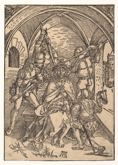Christus gekroond met doornen door Possibly Albrecht Dürer