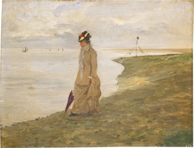 Vrouw aan de Kust door Possibly French 19th Century