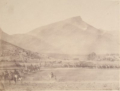 Vertrek voor de jacht, graf van de Khan van Khiva, 1840s-60s door Possibly by Luigi Pesce.