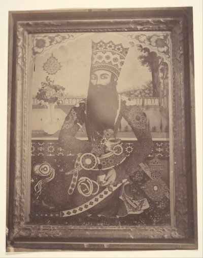 [Fath-Ali Shah, Schilderij dat Ooit Behoorde tot Hmah [] Saula, Oom van de Koning] door Possibly by Luigi Pesce.