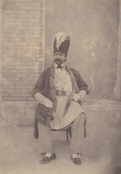 Naser al-Din Shah, ca. 1855-58 door Possibly by Luigi Pesce.