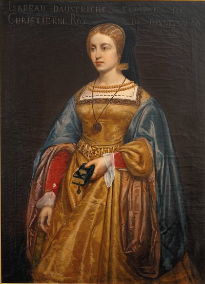 Elisabeth, koningin van Christiaan II door Poul Hagelstein