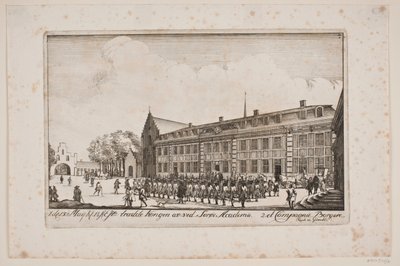 Bezoek van Frederik V aan de Sorø Academie door Poul Isac Grønvold