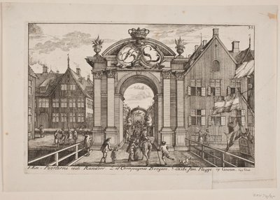 Erepoort van Frederik V in Randers door Poul Isac Grønvold