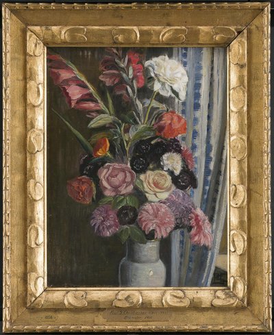 Bloemenschilderij door Poul S. Christiansen