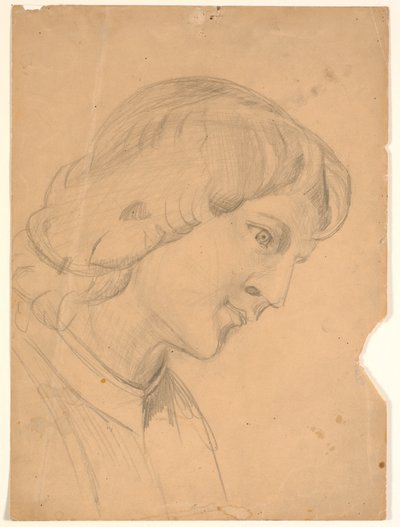 Hoofd. Studie van een engel door Poul S. Christiansen