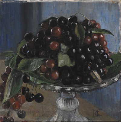 Kersen in een fruitschaal. Civitá d