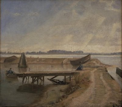 Septemberdag bij Kalvebodstrand door Poul S. Christiansen