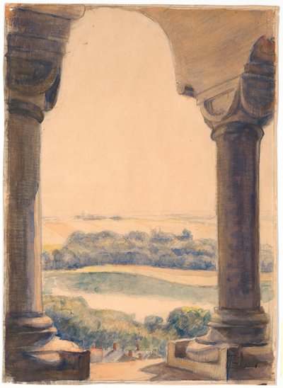 Uitzicht vanaf de zuidelijke toren van de kathedraal van Viborg door Poul S. Christiansen
