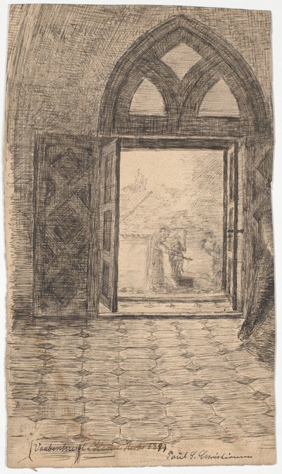 Het wapenhuis in Karise Kerk door Poul S. Christiansen