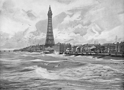 Blackpool, met zijn Eiffeltoren door Poulton and Co