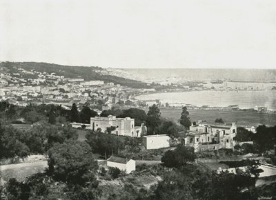 Uitzicht vanaf de Mustafa, Algiers, Algerije, 1895 door Poulton and Co