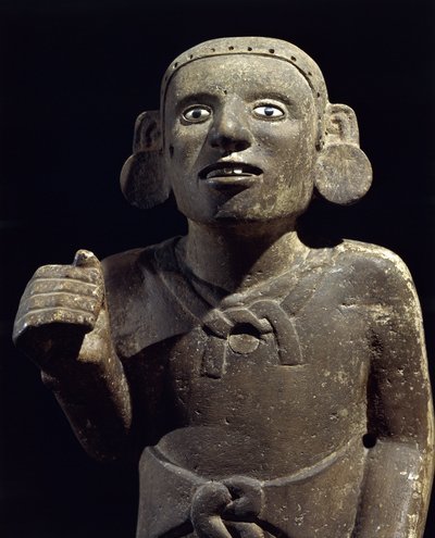 Precolumbiaanse beschaving: beeld van een Azteekse priester door Pre Columbian