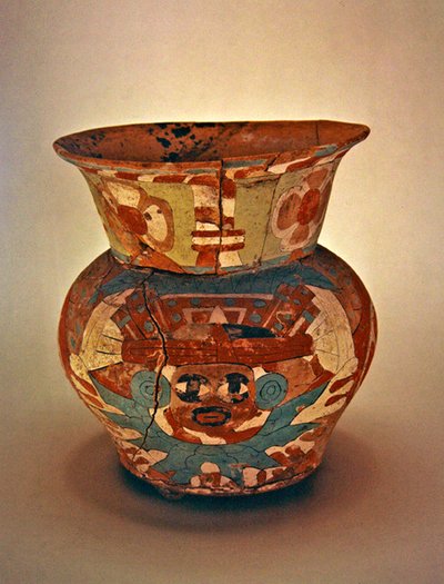 Versierde vaas, Teotihuacan cultuur door Pre Columbian Pre Columbian