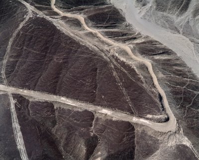 Luchtfoto van Nazcalijnen door Prehistoric Prehistoric