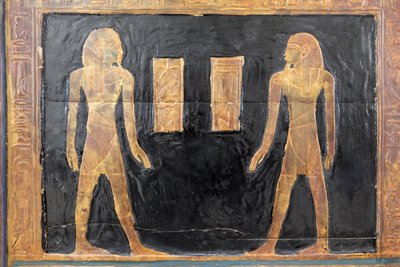Canopische doos van Yuya, detail, Egyptisch Museum, Caïro, Egypte door Prehistoric Prehistoric