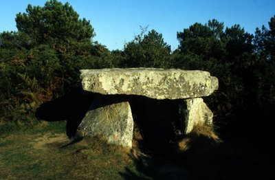 Dolmen, Cap de la Chèvre, Kerarel Crozon. door Prehistoric Prehistoric