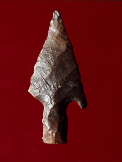 Egyptische oudheid: pijlpunten van de site van Fayoum (Fayyum of Fayum) in Egypte. Predynastieke periode. Verona, Museo Civico di Storia Naturale, Italië door Prehistoric Prehistoric