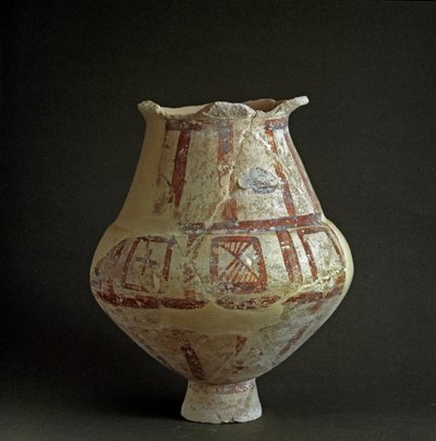 Etruskische beschaving: terracotta vaas uit de necropolis van Mattonara (Civitavecchia), Lazio door Prehistoric Prehistoric
