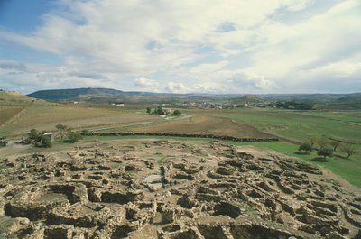 Italië, regio Sardinië, Barumini, provincie Medio Campidano, archeologische site 