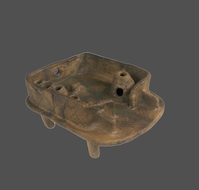 Model van een Huis, 3800-3600 v.Chr. door Prehistoric Russian Culture