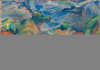 Naamloos landschap, ca. 1918 door Preston Dickinson