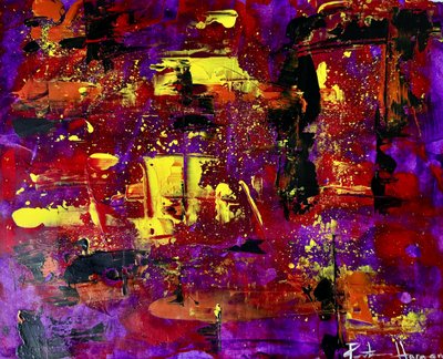 Levendige abstracte fusie door Preston Harmon