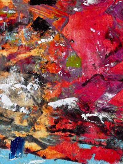 Levendige abstracte lagen door Preston Harmon