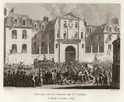 Plundering van het huis van St Lazare door Prieur
