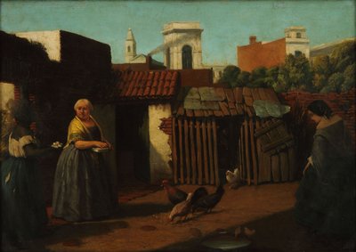 Binnenplaats in Buenos Aires in 1850 door Prilidiano Pueyrredon