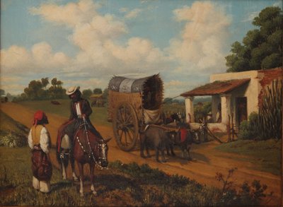 Een pauze in de herberg door Prilidiano Pueyrredon